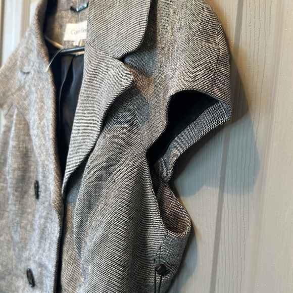 Calvin Klein Short Sleeve Linen Blend - Picture 4 of 9